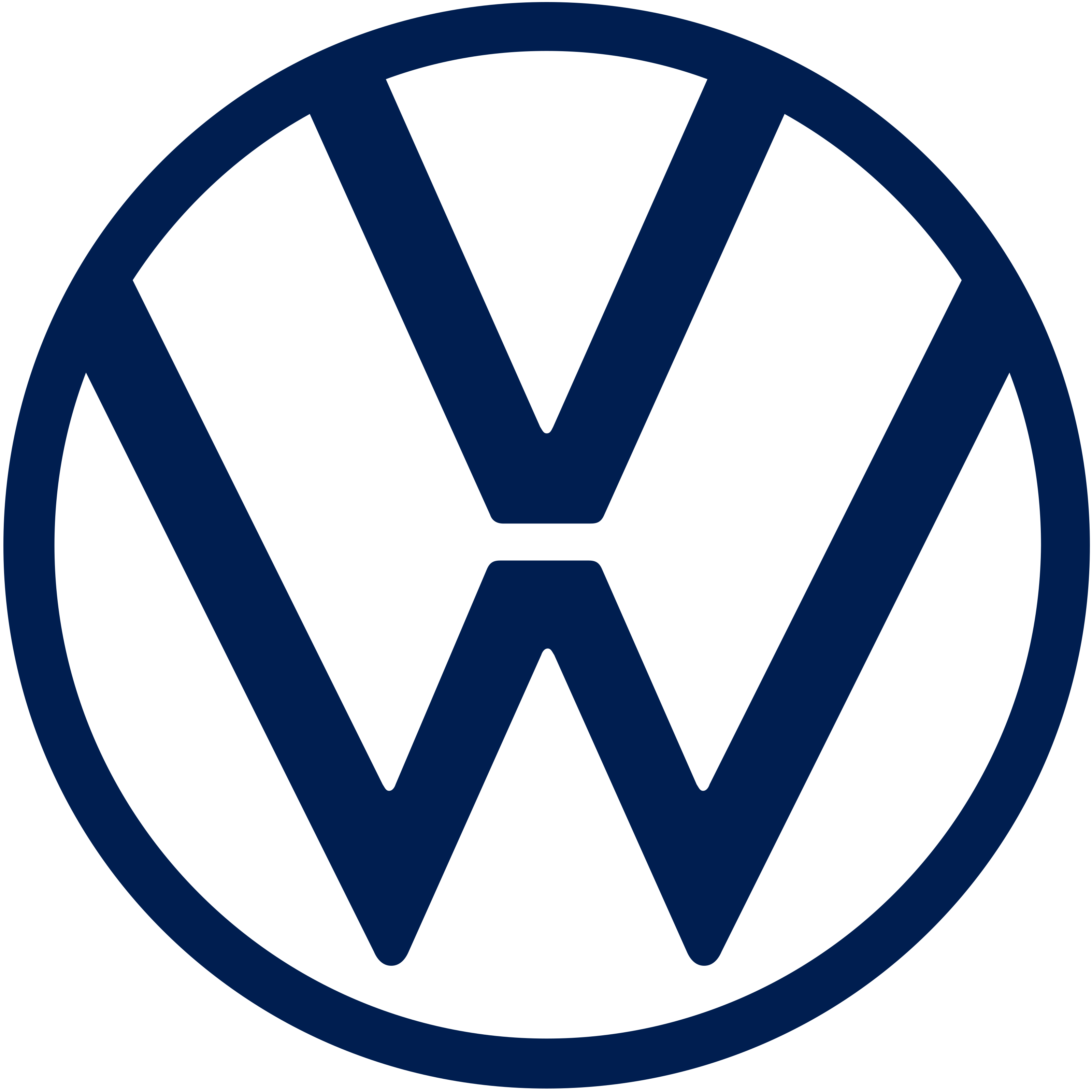 Volkswagen Logo on Dealers Yard